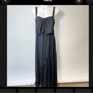 100% silk 3.1 Phillip Lim Black maxi dress